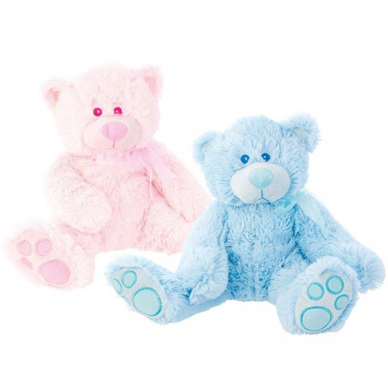20160818182926-oso-de-peluche-azul-o-rosa-web.jpg OSO NACIMIENTO AZUL o ROSA 20 cms - Imagen 1
