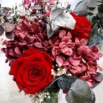 BOUQUET PRESERVADO ROSAS Y HORTENSIAS