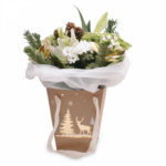 BAG WITH CHRISTMAS FLOWERS - Image 2