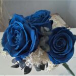 RAMO 3 ROSAS ETERNAS LIOFILIZADAS AZULES