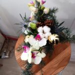 CENTRO CON ORQUIDEA DE NAVIDAD