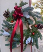 CORONA ARTESANA BLANCA NAVIDAD