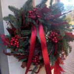 NATURAL DECORATED CROWN FOR DOOR DECO