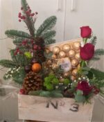 CAJA DE  NAVIDAD CON VINO O BOMBONES - Imagen 2