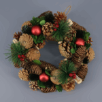 CHRISTMAS CROWN WITH PINE CONES CLASSIC - Image 2