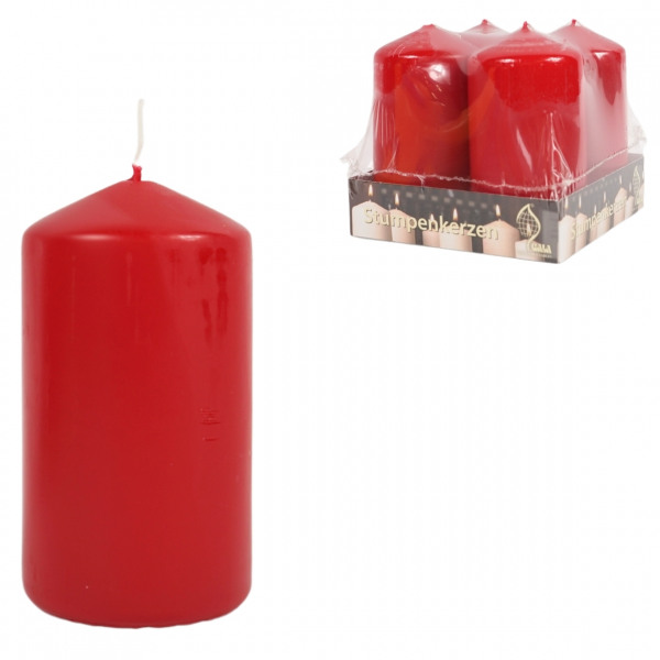 VELON ROJO CORTO RED CANDLE FOR TABLE ARRANGEMENTS - Image 1